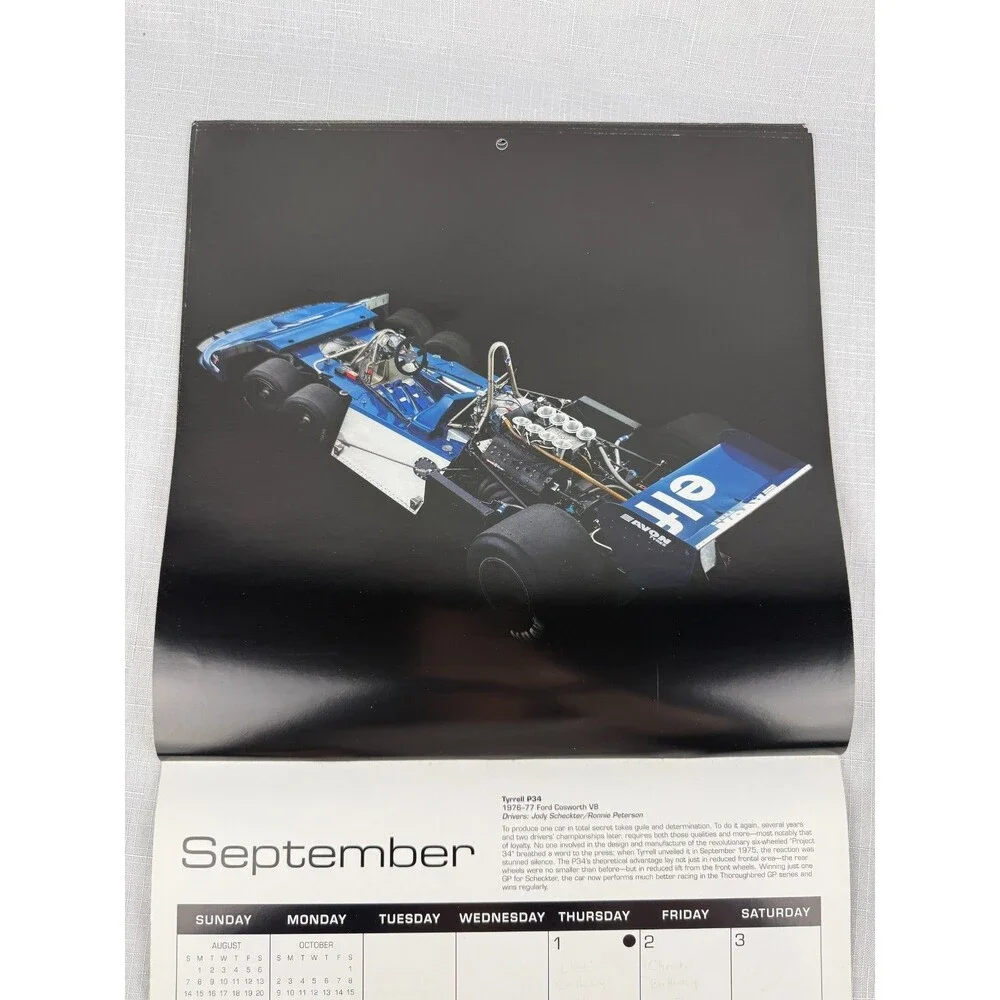 2016 the art of the formula 1 race car calendar